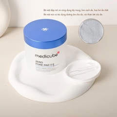 Toner Pad Medicube Zero Pore Pad 2.0 Sạch Sâu Giảm Mụn Đầu Đen Hàn Quốc 155g