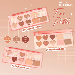 Bảng Phấn Mắt Má Đa Năng 10 Ô Pinkflash Mịn Lì Màu Siêu Đẹp, Full Face Tiện Lợi Multi Face Palette M02 120g