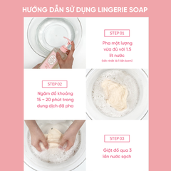 Nước Giặt Đồ Lót Foellie Lingerie Soap Cao Cấp Tẩy Ố Vàng Diệt Sạch Vi Khuẩn Hàn Quốc 500ml