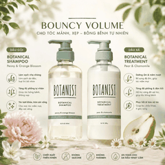 Dầu Gội Xả BOTANIST Bouncy Volume Nắp Xanh Tạo Độ Phồng Tự Nhiên, Mềm Mại Và Bồng Bềnh Nhật Bản 460ml