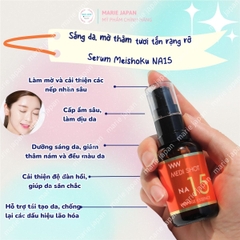 Serum Meishoku NA15 Dưỡng Sáng Cải Thiện Nếp Nhăn Ngừa Lão Hóa Medi Shot Wrinkle Essence Nhật Bản Chai 30ml