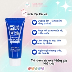 Kem Dưỡng Da Tay Cosme Station Chiết Xuất Dầu Ngựa & Hatomugi Hand Cream Dưỡng Ẩm Mềm Da Ngăn Nứt Nẻ Nhật Bản Tuýp 60g
