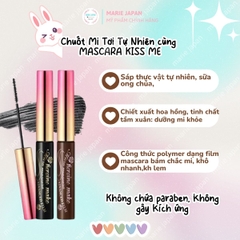 Mascara Kiss Me Heroine Make Dạng Màng Film Micro Brush Chống Trôi Siêu Bền Dày Cong Mi Tự Nhiên Nhật Bản