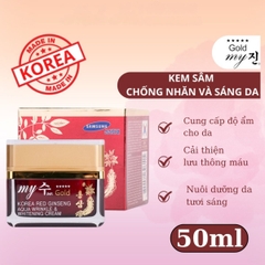 Kem Dưỡng My Gold Korea Red Ginseng - WHITE CREAM NGÀY Hũ 50ml