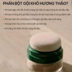 Dầu Gội Khô Aromatica Rosemary Dry Shampoo Hút Nhờn Làm Sạch Tóc Thơm Mát Hàn Quốc Hộp 10g