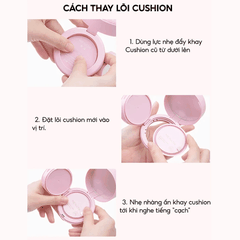 [MUA 1 TẶNG 1] Cushion + Phấn Phủ 2in1 Menow Mịn Lì Che Phủ Rouge Light Makeup Cushion Powder Cream TẶNG BẢNG PHẤN 4 Ô