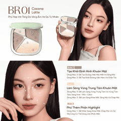 Bảng Tạo Khối Và Bắt Sáng Focallure Đa Năng Lâu Trôi Color Highlighter Contour Palette F86