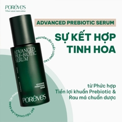Serum Porêves Advanced Pre-Biotic Dưỡng Ẩm Phục Hồi Làm Dịu Da Chai 30ml