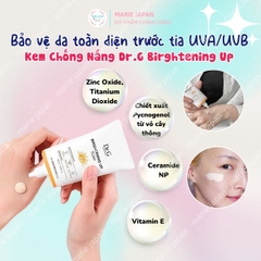 Set 2 Kem Chống Nắng Dr.G Brightening Up Sun SPF50+ Nâng Tông Kiềm Dầu Sáng Da Hàn Quốc 50ml + 20ml