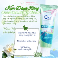 Kem Đánh Răng Ora2 Me Stain Clear Hỗ Trợ Làm Sạch & Chăm Sóc Răng Miệng Nhật Bản
