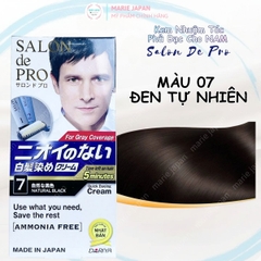 Kem Nhuộm Tóc Cho NAM Salon De Pro Phủ Bạc Tự Nhiên Không Mùi Cao Cấp Nhật Bản