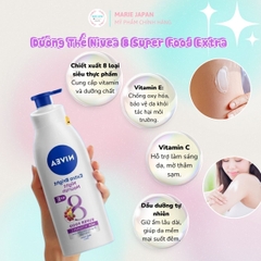 Dưỡng Thể Nivea 8 Siêu Dưỡng Trắng Mềm Mịn Da Extra Bright 40X Vitamin C