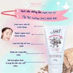 Tẩy Tế Bào Chết Mặt SHCI Coffee Sạch Sâu Ngừa Mụn Sáng Mịn Tự Nhiên Nhật Bản 135g