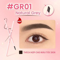 Bút Kẻ Mày Siêu Mảnh 1mm Pinkflash Siêu Dễ Kẻ,  Không Lem Chống Thấm Nước Skinny Eyebrow Pencil E25