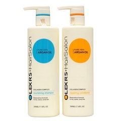 Set Gội Xả Olexrs Phục Hồi Giảm Rụng Kích Mọc Tóc Hair Salon 500ml