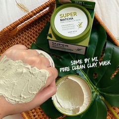 Mặt Nạ Đất Sét Trà Xanh Some By Mi Giảm Dầu Thu Nhỏ Lỗ Chân Lông Super Matcha Pore Clean Clay Mask 100g