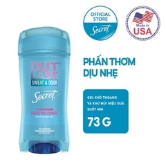 Lăn Khử Mùi Secret Thơm Mịn Khô Thoáng 48H Out Last Sweat & Odor Protecting Powder Clear Gel 73g