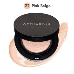 Phấn Nước April Skin Black Magic Snow Dưỡng Trắng Tạo Lớp Nền Hoàn Hảo Cushion 15g