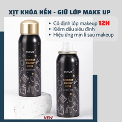 Xịt Khoáng Khóa Lớp Nền Trang Điểm NOVO Shimmer Makeup Fixer 100ml
