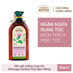 Dầu Gội Apteka Thảo Mộc Giảm Rụng Kích Mọc Tóc Nga 350ml