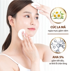 Toner Hoa Cúc AHA Milaganics Ngăn Mụn Giảm Dầu Chai 250ml
