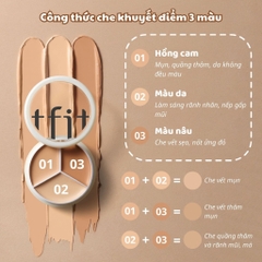 Kem Che Khuyết Điểm Đa Năng TFIT Cover Up Pro Concealer 3 in 1 Che Phủ Quầng Thâm và Mụn Hiệu Quả