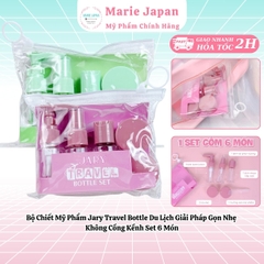 Bộ Chiết Mỹ Phẩm Jary Travel Bottle Du Lịch Giải Pháp Gọn Nhẹ Không Cồng Kềnh Set 6 Món