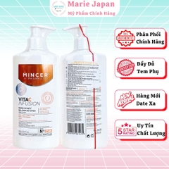 Dưỡng Thể Mincer Pharma Vita C Infusion Dưỡng Trắng Chống Lão Hóa Ẩm Mịn Da Body Lotion Ba Lan Chai 250ml