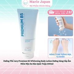 Dưỡng Thể Jary Premium B5 Whitening Body Lotion Dưỡng Sáng Cấp Ẩm Mềm Mịn Da Hàn Quốc Tuýp 200ml