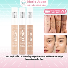 Che Khuyết Điểm Catrice Mỏng Nhẹ Bền Màu Tự Nhiên Instant Bright  Serum Concealer 5ml