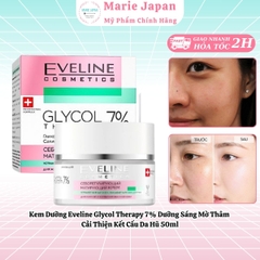 Kem Dưỡng Eveline Organic Aloe + Collagen 3in1 Cấp Ẩm Làm Dịu Phục Hồi Da Hư Tổn Hộp 50ml