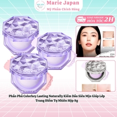 Phấn Phủ Colorkey Lasting Naturally Kiềm Dầu Siêu Mịn Giúp Lớp Trang Điểm Tự Nhiên Hộp 8g