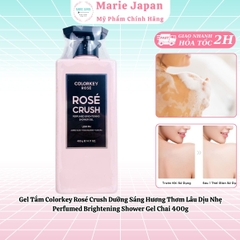 Gel Tắm Colorkey Rosé Crush Dưỡng Sáng Hương Thơm Lâu Dịu Nhẹ Perfumed Brightening Shower Gel Chai 400g