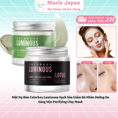 Mặt Nạ Bùn Colorkey Luminous Sạch Sâu Giảm Bã Nhờn Dưỡng Da  Sáng Mịn Purifying Clay Mask