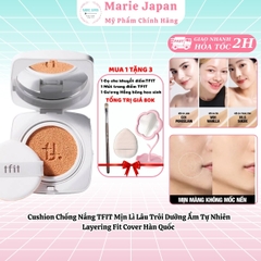 [MUA 1 TẶNG 3] Cushion Chống Nắng TFIT Mịn Lì Lâu Trôi Dưỡng Ẩm Tự Nhiên Layering Fit Cover Hàn Quốc