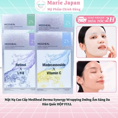 [HỘP 4 MIẾNG] Mặt Nạ Cao Cấp Mediheal Derma Synergy Wrapping Dưỡng Ẩm Sáng Da Hàn Quốc