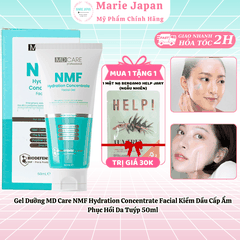 [MUA 1 TẶNG 1]Gel Dưỡng MD Care NMF Hydration Concentrate Facial Kiềm Dầu Cấp Ẩm Phục Hồi Da Tuýp 50ml-TẶNG 1 MẶT NẠ BERGAMO HELP JARY
