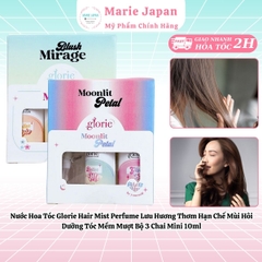 Nước Hoa Tóc Glorie Hair Mist Perfume Lưu Hương Thơm Hạn Chế Mùi Hôi Dưỡng Tóc Mềm Mượt Bộ 3 Chai Mini 10ml
