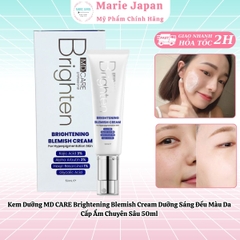 Kem Dưỡng MD CARE Brightening Blemish Cream Dưỡng Sáng Đều Màu Da Cấp Ẩm Chuyên Sâu 50ml