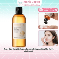 Toner Nghệ Hưng Yên Cocoon Turmeric Dưỡng Ẩm Sáng Mịn Dịu Da Chai 310ml