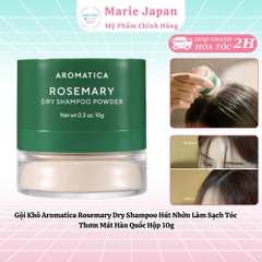 Dầu Gội Khô Aromatica Rosemary Dry Shampoo Hút Nhờn Làm Sạch Tóc Thơm Mát Hàn Quốc Hộp 10g