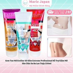 Kem Tan Mỡ Eveline 4D Slim Extreme Professional Hỗ Trợ Giảm Mỡ Săn Chắc Da Ba Lan Tuýp 250ml