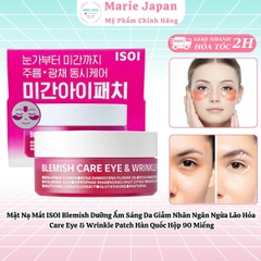 Mặt Nạ Mắt ISOI Blemish Dưỡng Ẩm Sáng Da Giảm Nhăn Ngăn Ngừa Lão Hóa  Care Eye & Wrinkle Patch Hàn Quốc Hộp 90 Miếng