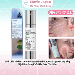 Tinh Chất Vi Kim VT Cosmetics Reedle Shot 100 Tái Tạo Da Căng Bóng Mịn Màng Sáng Khỏe Hàn Quốc Chai 50ml