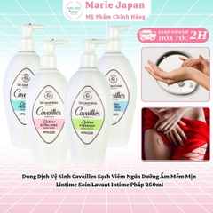 Dung Dịch Vệ Sinh Cavailles Sạch Viêm Ngứa Dưỡng Ẩm Mềm Mịn  Lintime Soin Lavant Intime Pháp 250ml