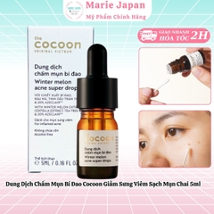 Dung Dịch Chấm Mụn Bí Đao Cocoon Giảm Sưng Viêm Sạch Mụn Chai 5ml