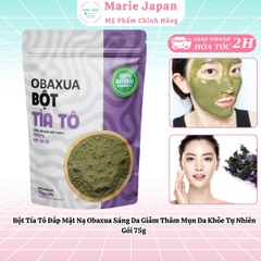 Bột Tía Tô Đắp Mặt Nạ Obaxua Sáng Da Giảm Thâm Mụn Da Khỏe Tự Nhiên Gói 75g