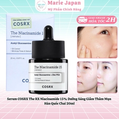 Serum COSRX The RX Niacinamide 15% Dưỡng Sáng Giảm Thâm Mụn Hàn Quốc Chai 20ml