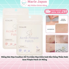Miếng Dán Mụn Focallure Hỗ Trợ Giảm Mụn Kiểm Soát Dầu Chống Thấm Nước Acne Pimple Patch 24 Miếng