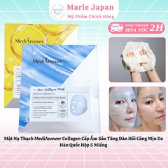 Mặt Nạ Thạch MediAnswer Collagen Cấp Ẩm Sâu Tăng Đàn Hồi Căng Mịn Da Hàn Quốc Hộp 5 Miếng